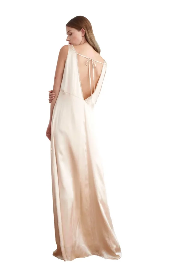 Viktoria Chan Short Sleeves | Evening Wear | Afrodite embedded silk gown