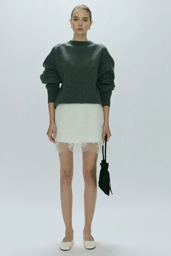 Viktoria Chan Skirts | Amalia lace short skirt