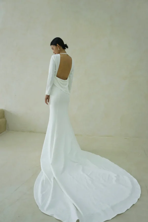 Viktoria Chan Long Sleeves | Ashley wedding gown