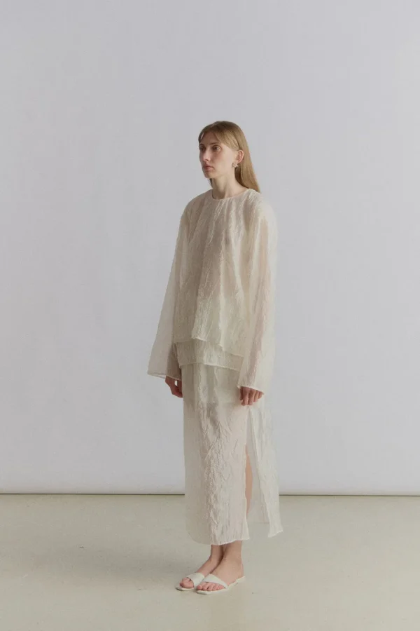 Viktoria Chan Skirts | Asti crinkled skirt