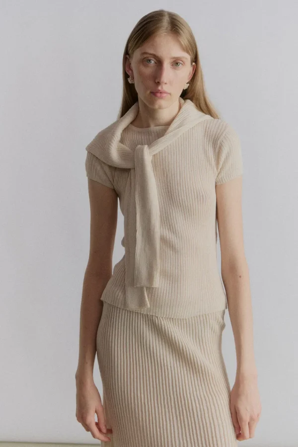 Viktoria Chan Knitwear | Tops & Blouses | Asti knitted Tshirt