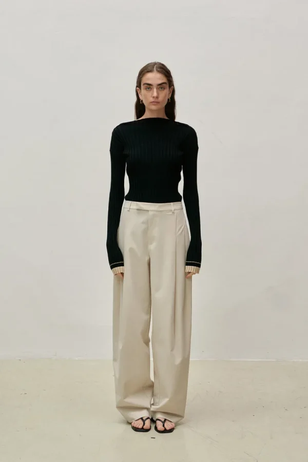 Viktoria Chan Pants | Astrid pleated trousers