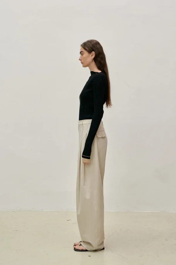 Viktoria Chan Pants | Astrid pleated trousers