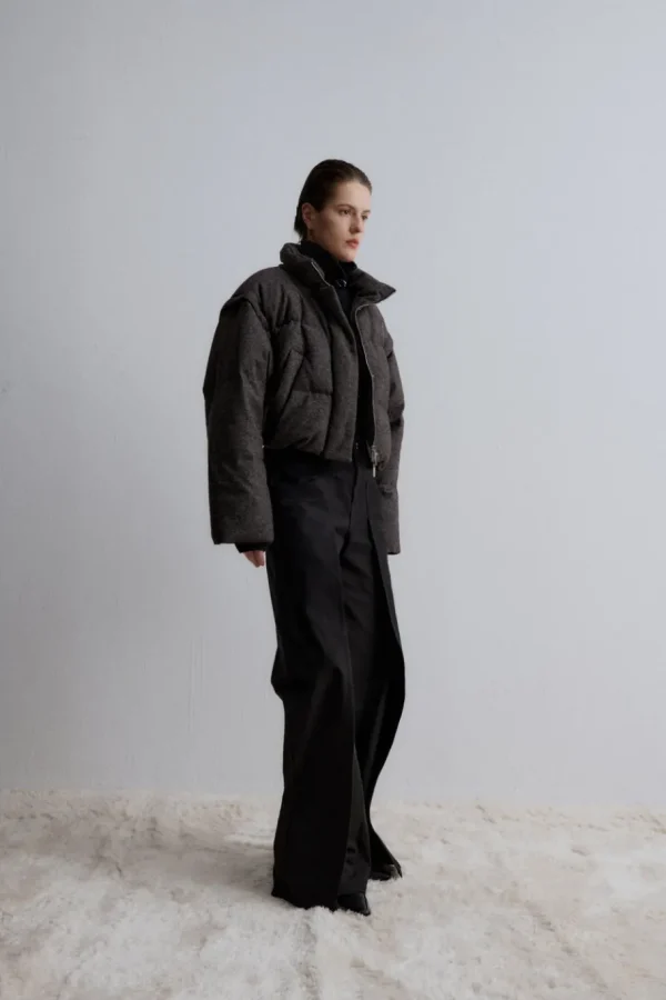 Viktoria Chan Knitwear | Outerwear | Atlas knit down jacket