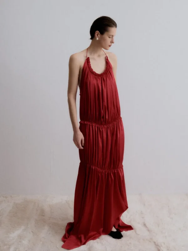 Viktoria Chan Evening Wear | Dresses | Berta gathered silk gown