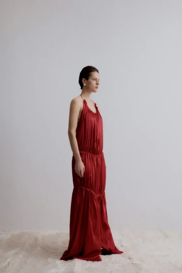 Viktoria Chan Evening Wear | Dresses | Berta gathered silk gown