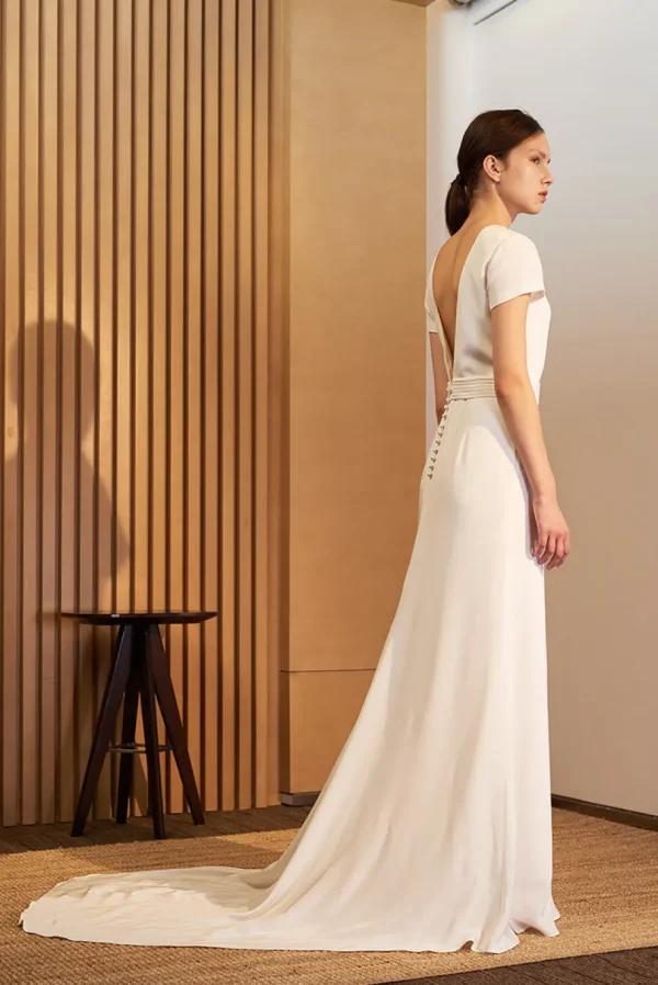 Viktoria Chan Short Sleeves | Charlotta Wedding gown