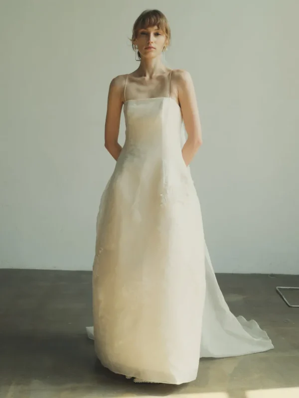 Viktoria Chan Short Sleeves | Claudia peplum wedding gown