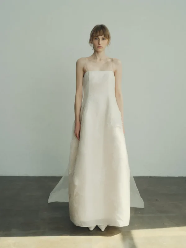 Viktoria Chan Short Sleeves | Claudia peplum wedding gown