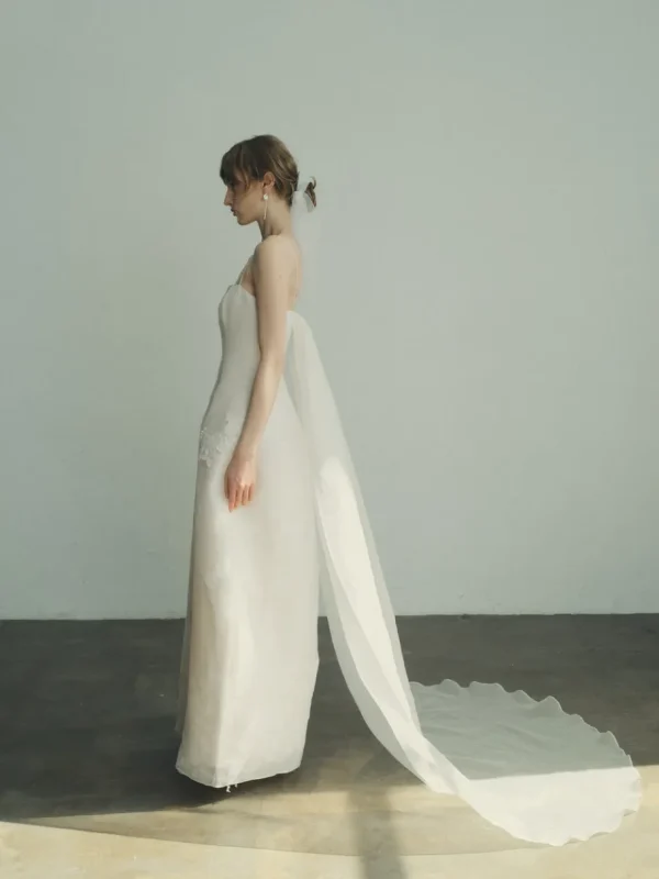 Viktoria Chan Short Sleeves | Claudia peplum wedding gown