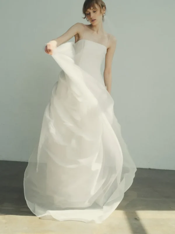 Viktoria Chan Short Sleeves | Claudia peplum wedding gown