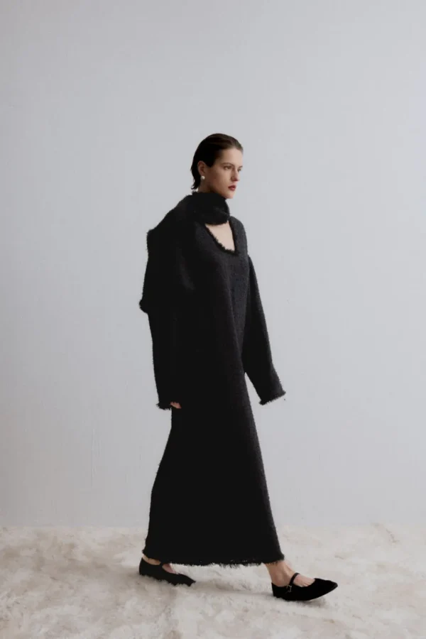 Viktoria Chan Evening Wear | Dresses | Cosmos long tweed dress