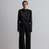 Viktoria Chan Pants | Aw24 | Cosmos wide leg wool trousers
