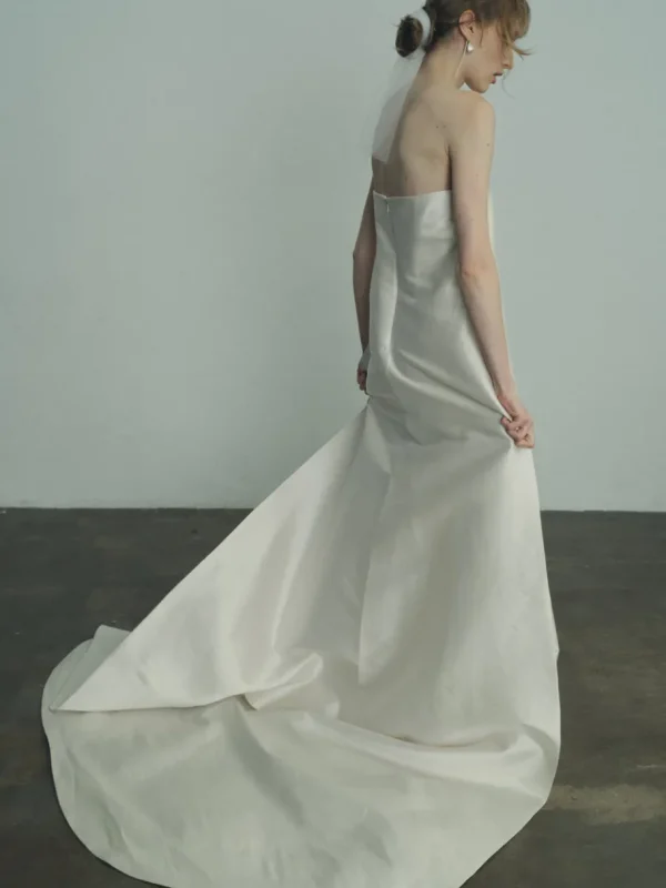 Viktoria Chan Short Sleeves | Diana silk gown