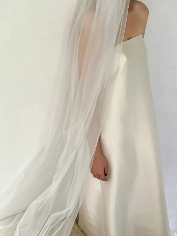 Viktoria Chan Short Sleeves | Diana silk gown