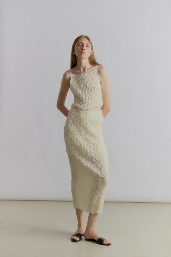 Viktoria Chan Skirts | Dorrie crinkled skirt