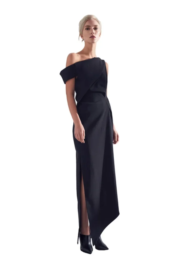 Viktoria Chan Evening Wear | Dresses | Elin black meshed dress