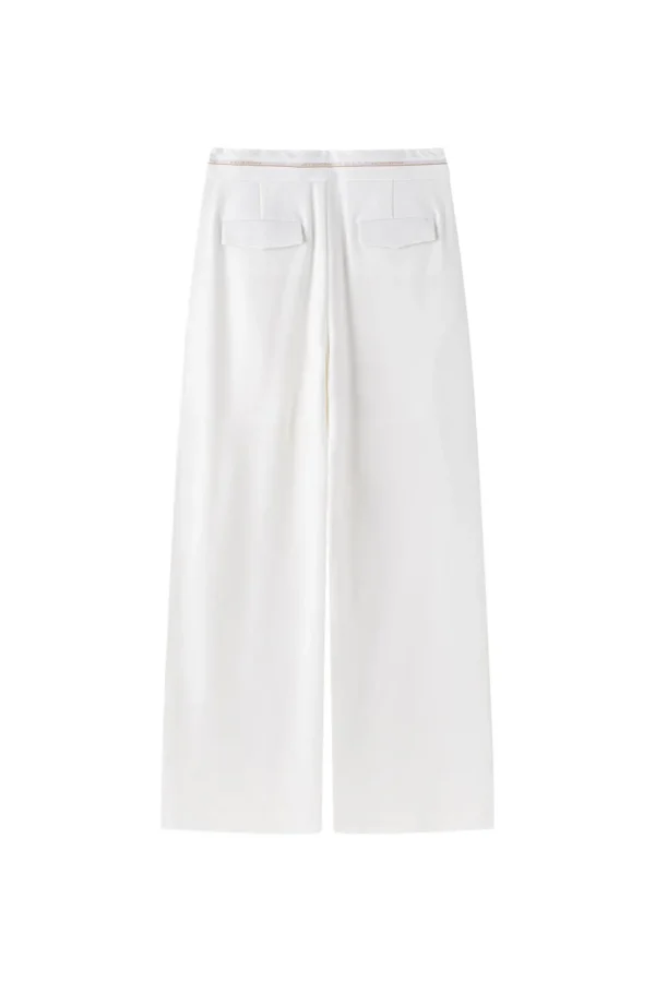 Viktoria Chan Pants | Fremont logo trousers White