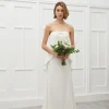 Viktoria Chan Short Sleeves | Heather strapless gown