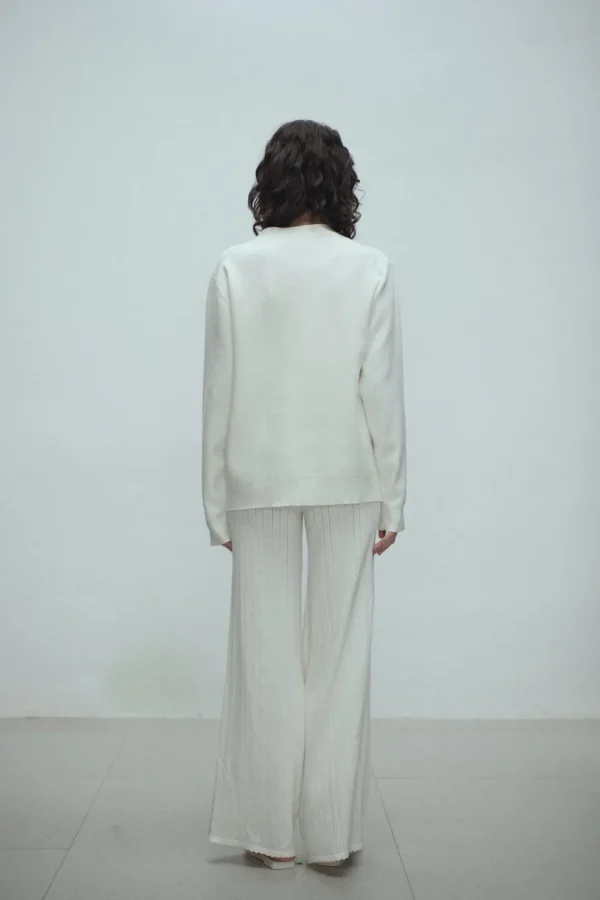 Viktoria Chan Knitwear | Pants | Irene knit trousers White