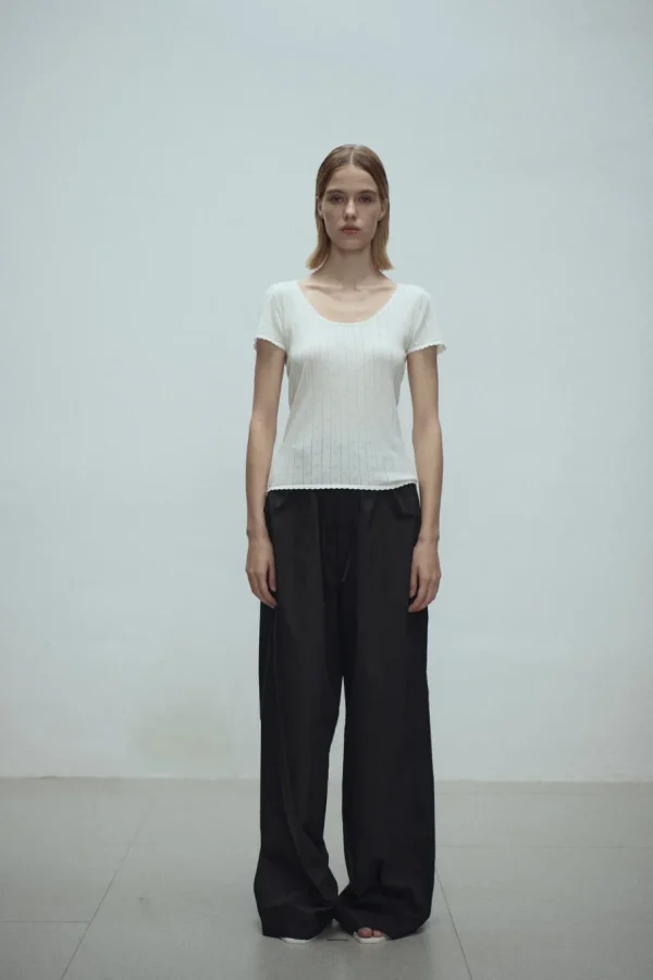 Viktoria Chan Knitwear | Tops & Blouses | Irene U-neck knit White