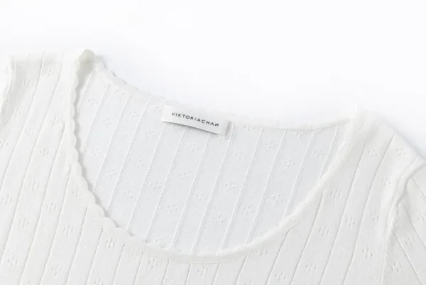 Viktoria Chan Knitwear | Tops & Blouses | Irene U-neck knit White