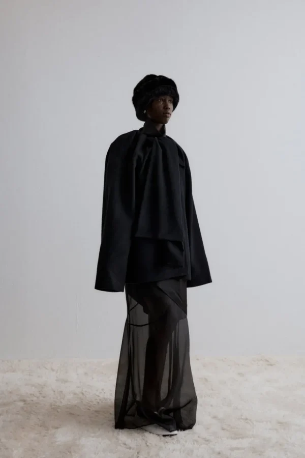 Viktoria Chan Outerwear | Aw24 | Kalisa gathered coat