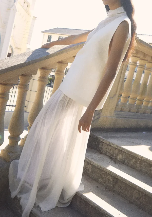 Viktoria Chan Tops & Blouses | Maia silk wool blend top