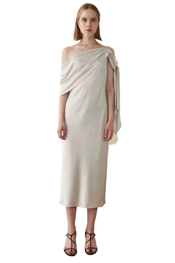 Viktoria Chan Evening Wear | Dresses | Mira silk draped dress