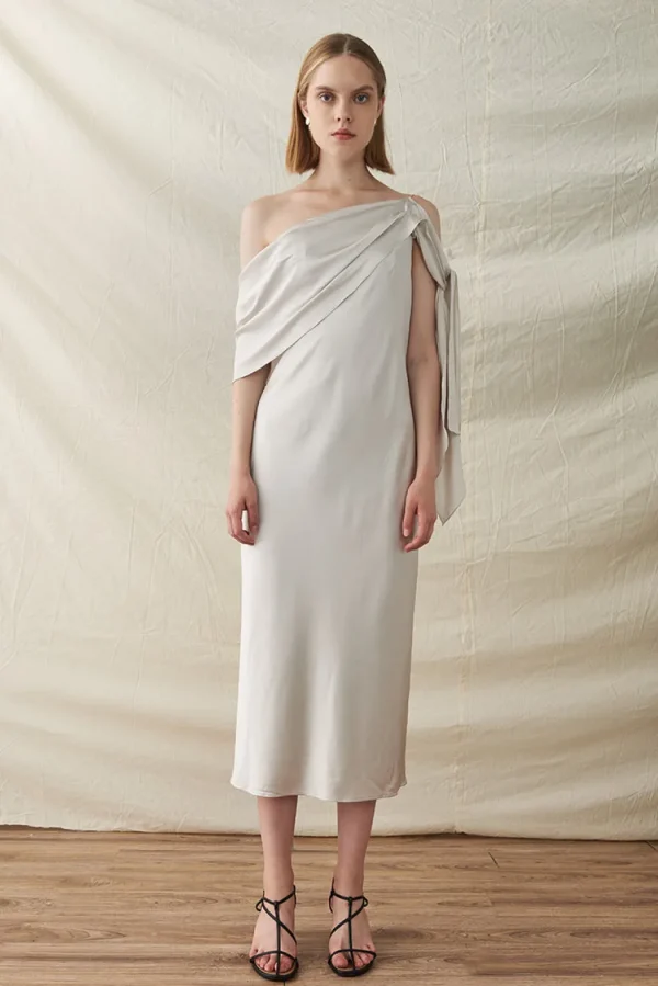Viktoria Chan Evening Wear | Dresses | Mira silk draped dress