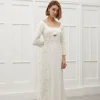 Viktoria Chan Long Sleeves | Peggy lace silk gown