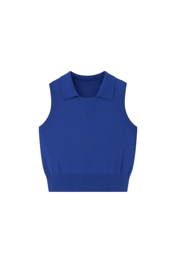 Viktoria Chan Knitwear | Tops & Blouses | Peona Polo tank