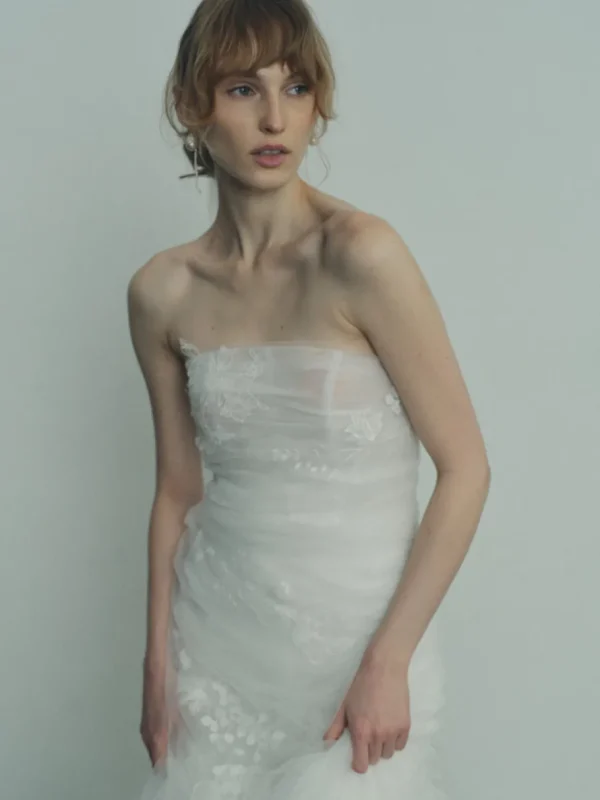 Viktoria Chan Short Sleeves | Saga tulle wedding gown
