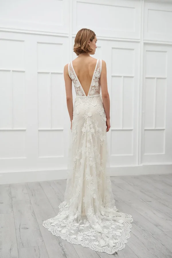 Viktoria Chan Short Sleeves | Savannah 3D wedding gown