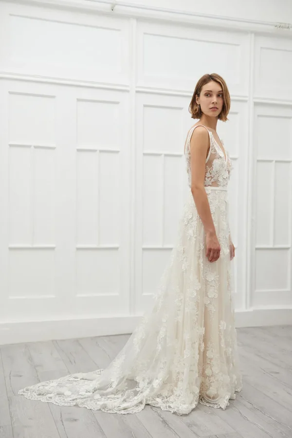 Viktoria Chan Short Sleeves | Savannah 3D wedding gown