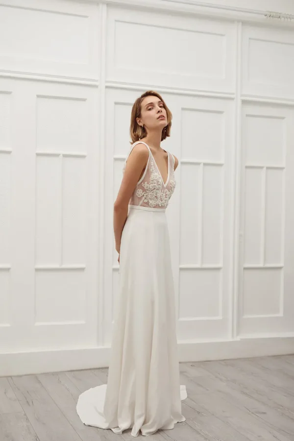 Viktoria Chan Short Sleeves | Savannah wedding dress