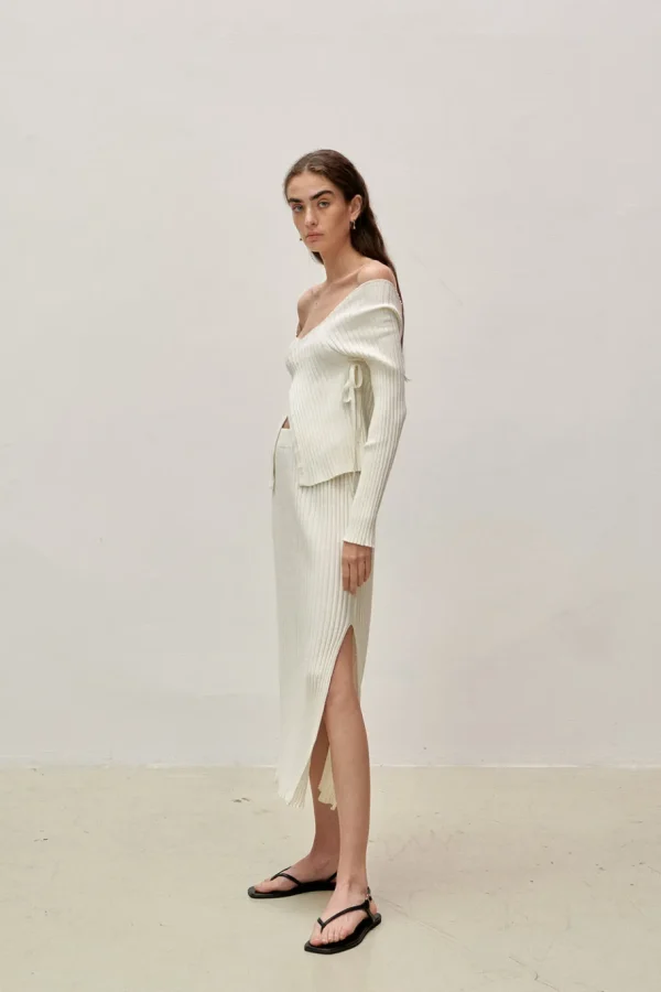 Viktoria Chan Knitwear | Shelby knitted wrap top