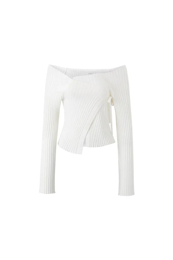 Viktoria Chan Knitwear | Shelby knitted wrap top