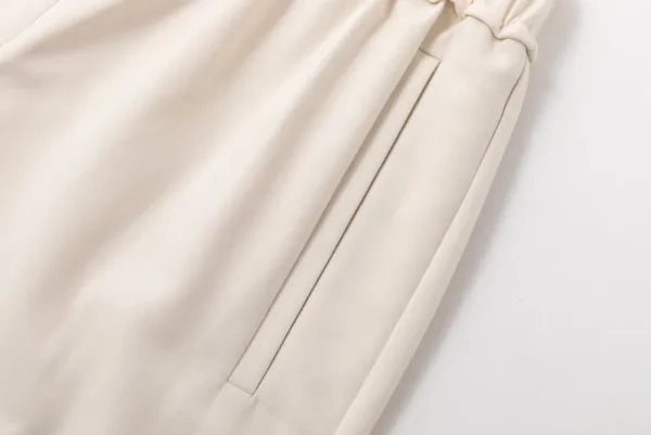 Viktoria Chan Shorts | Sora midi shorts Powder