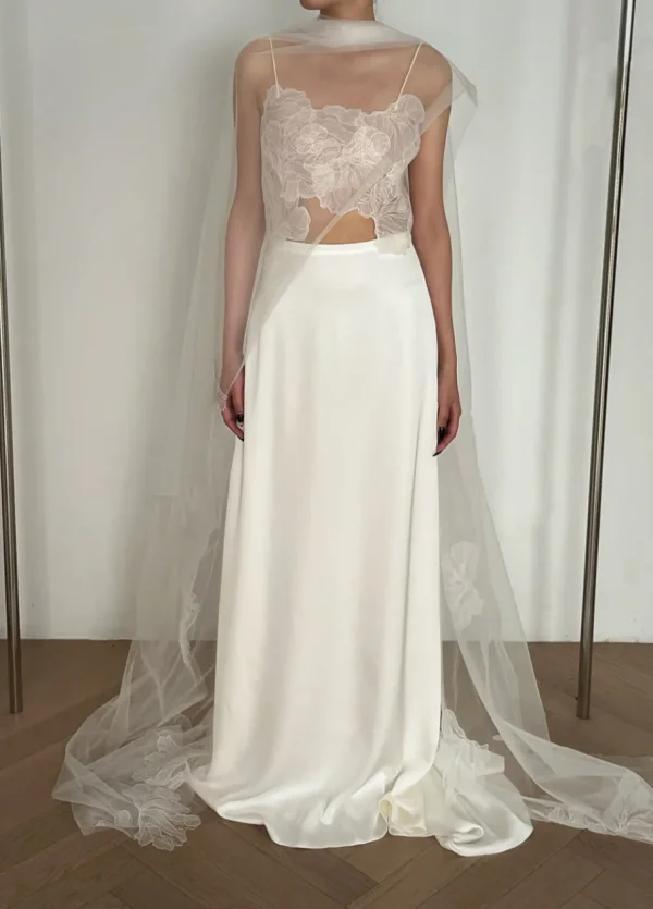 Viktoria Chan Bridal Sets | Scarves | Thyra lace top + scarf
