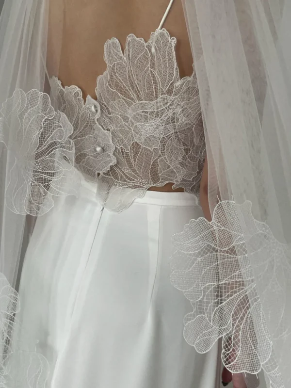 Viktoria Chan Bridal Sets | Scarves | Thyra lace top + scarf