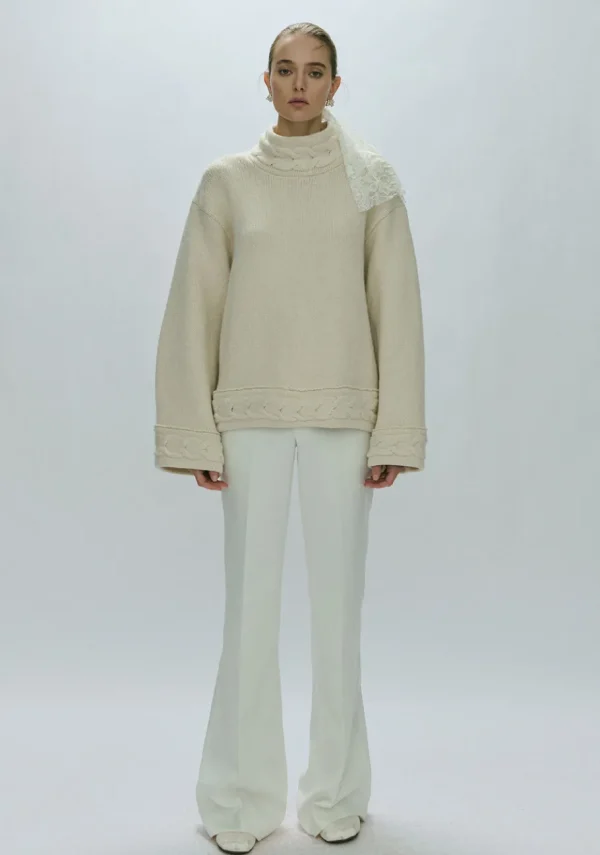 Viktoria Chan Knitwear | Tricia herringbone knit