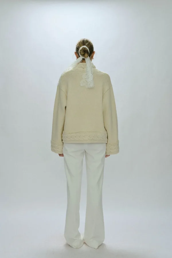 Viktoria Chan Knitwear | Tricia herringbone knit