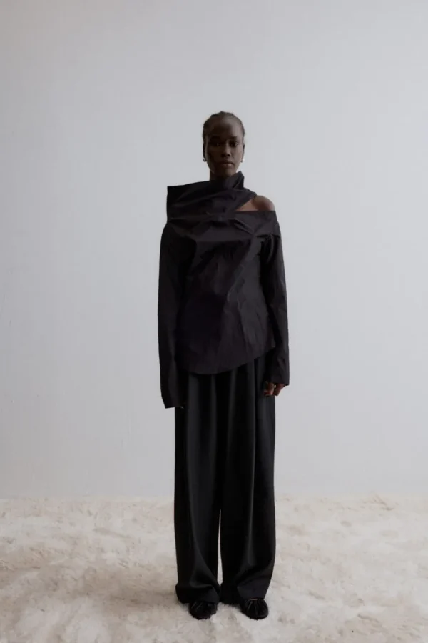 Viktoria Chan Pants | Aw24 | Venus wave wool trousers