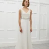 Viktoria Chan Short Sleeves | Vivian embedded singled wedding gown